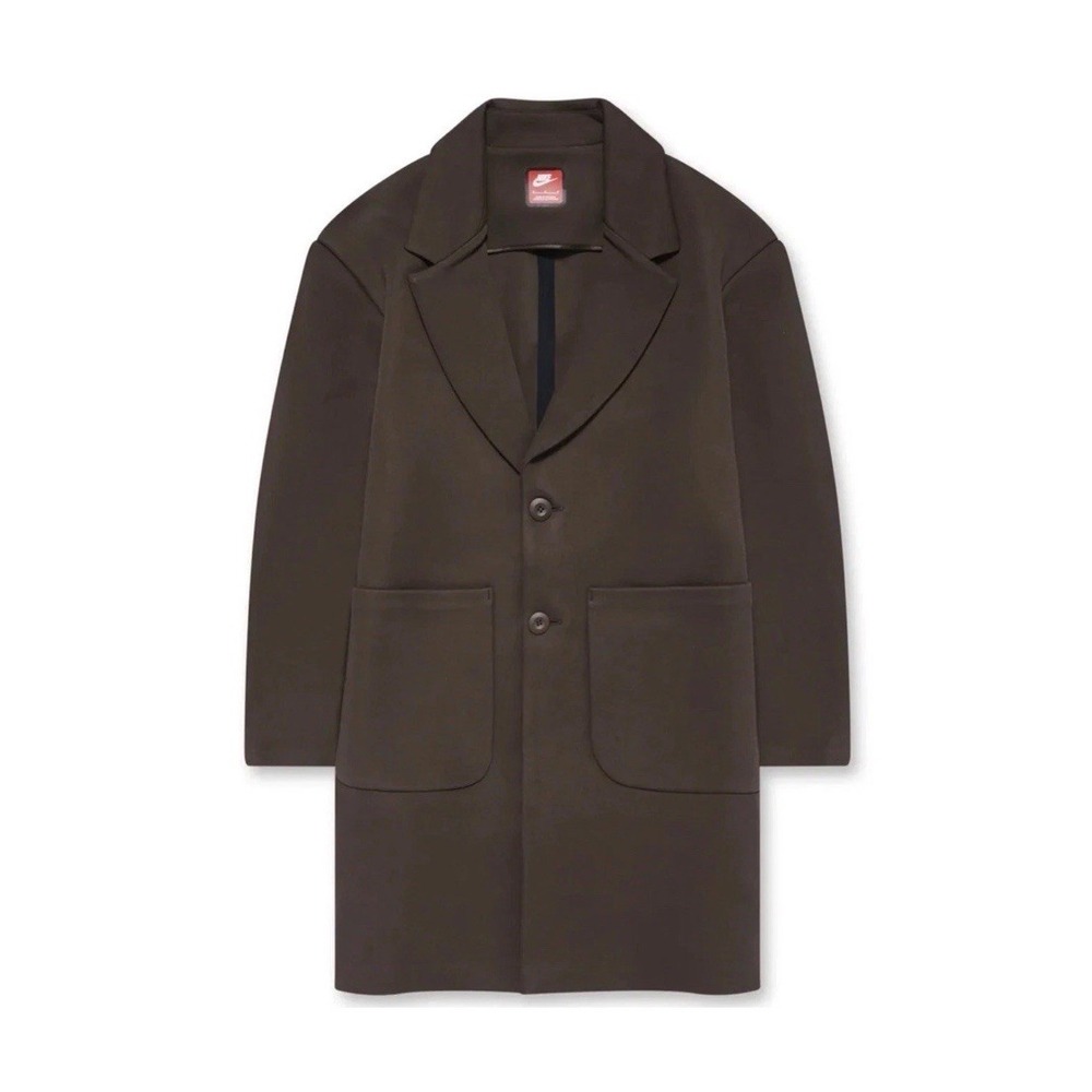 Men's $300 Nike Tech Fleece Reimagined Trench Brown Coat FN0601-237 Size‎ M NWT